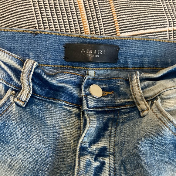 Blue Camo Bone Amiri Jeans - Picture 3 of 6